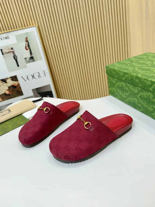 Gucci Lambskin Slides Style 0015