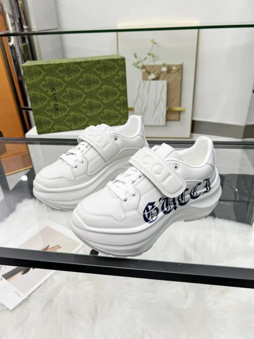 Gucci Off White Leather Sneakers