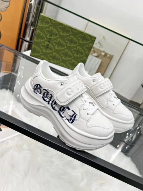 Gucci Off White Leather Sneakers