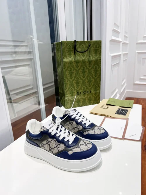 Gucci Leather Chunky Sneakers Style 0074