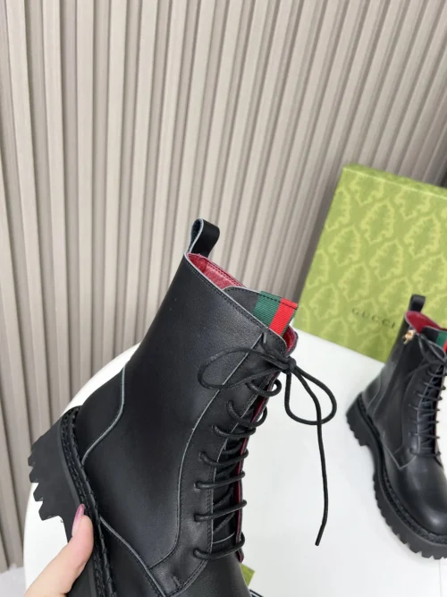 Gucci Black Lambskin Boots