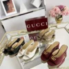Gucci Lambskin Slides Style 0098