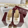 Gucci Lambskin Slides Style 0098