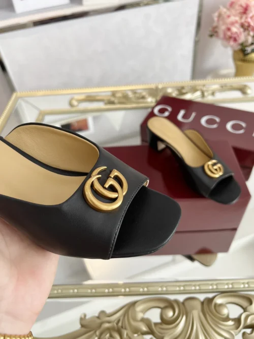 Gucci Lambskin Slides Style 0099