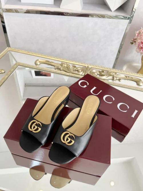 Gucci Lambskin Slides Style 0099