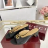 Gucci Lambskin Slides Style 0099