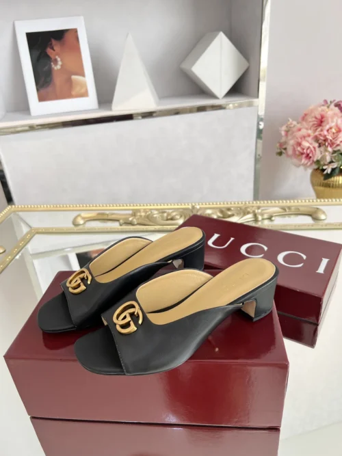 Gucci Lambskin Slides Style 0099