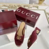 Gucci Lambskin Slides Style 0100