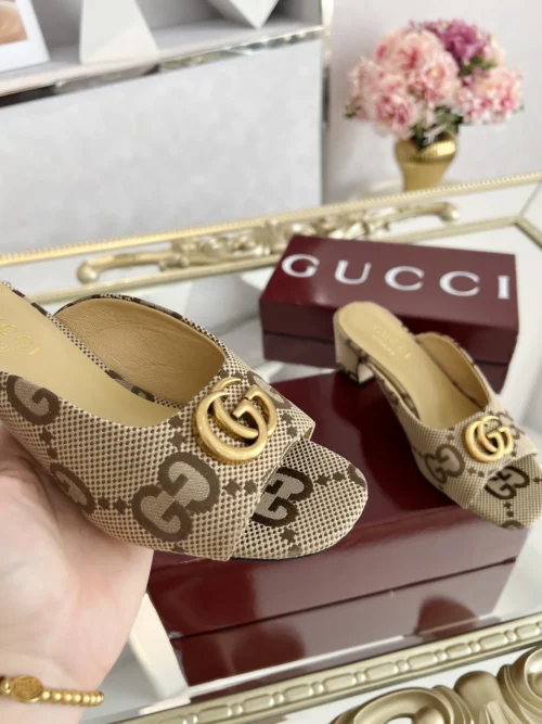 Gucci Lambskin Slides Style 0101