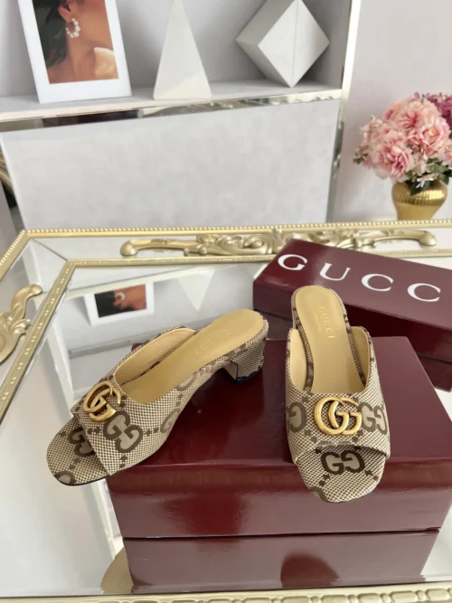Gucci Lambskin Slides Style 0101