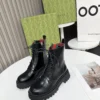Gucci Black Lambskin Boots Style 0109