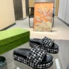Gucci Lambskin Slides Style 0115