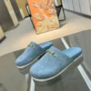 Gucci Lambskin Slides Style 0117