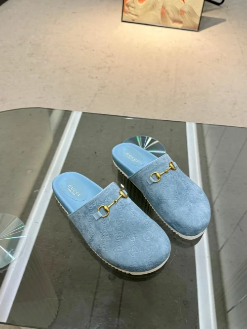 Gucci Lambskin Slides Style 0117
