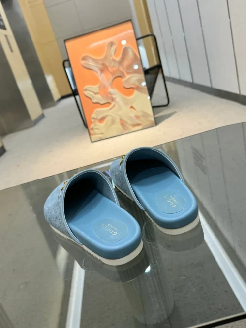Gucci Lambskin Slides Style 0117