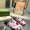 Gucci Lambskin Slides Style 0118