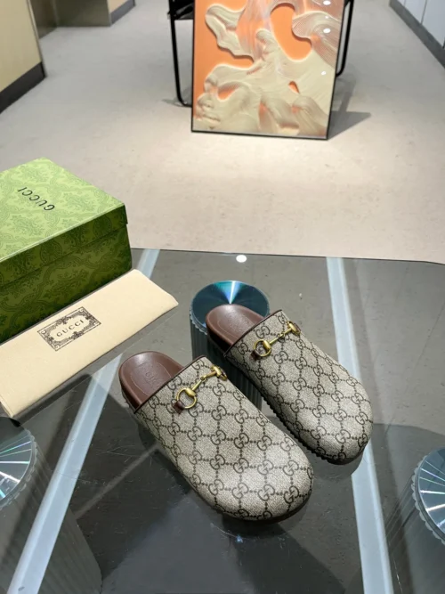 Gucci Lambskin Slides Style 0119