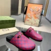 Gucci Lambskin Slides Style 0122