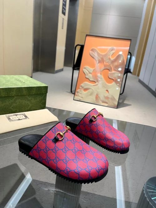 Gucci Lambskin Slides Style 0122