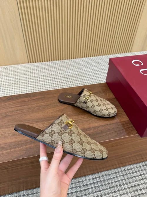 Gucci Lambskin Slides Style 0129