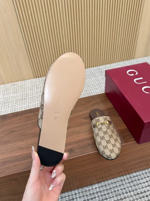 Gucci Lambskin Slides Style 0129