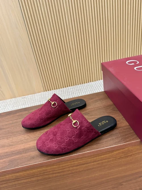 Gucci Lambskin Slides Style 0130