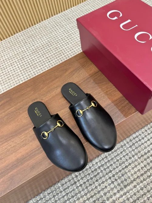 Gucci Lambskin Slides Style 0132