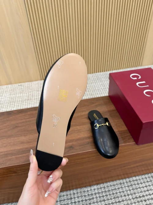 Gucci Lambskin Slides Style 0132