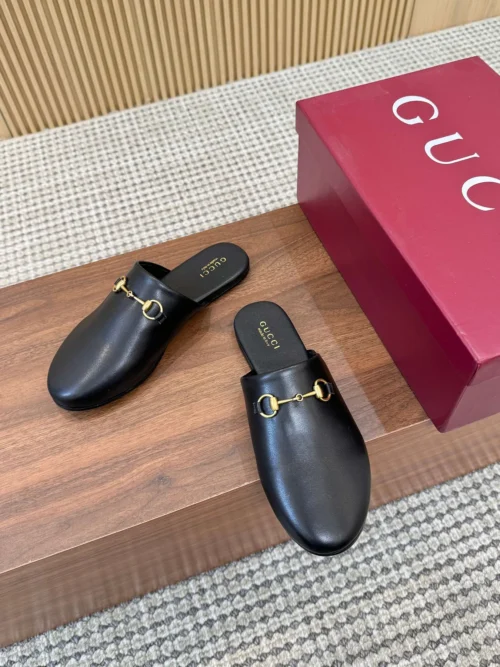 Gucci Lambskin Slides Style 0132
