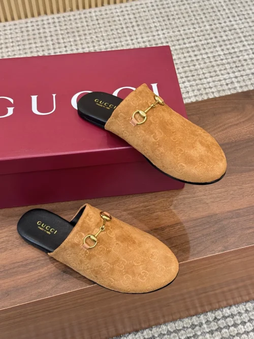Gucci Lambskin Slides Style 0133