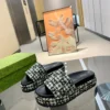 Gucci Lambskin Slides Style 0134