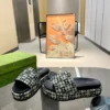 Gucci Lambskin Slides Style 0134