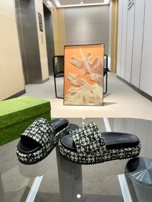 Gucci Lambskin Slides Style 0134