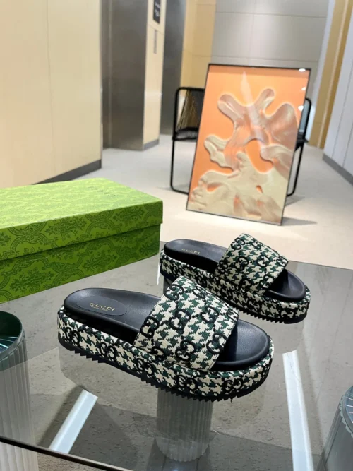 Gucci Lambskin Slides Style 0134