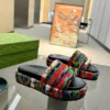 Gucci Lambskin Slides Style 0135