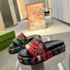 Gucci Lambskin Slides Style 0135