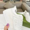 Gucci Off White Leather Sneakers Style 0137