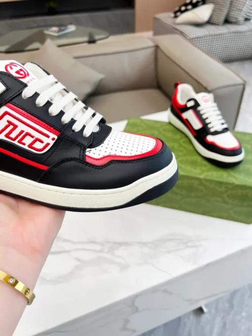 Gucci Off White Leather Sneakers Style 0138