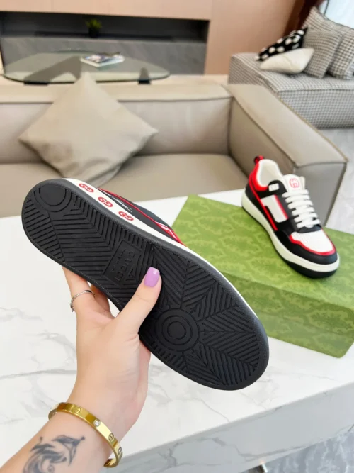 Gucci Off White Leather Sneakers Style 0138