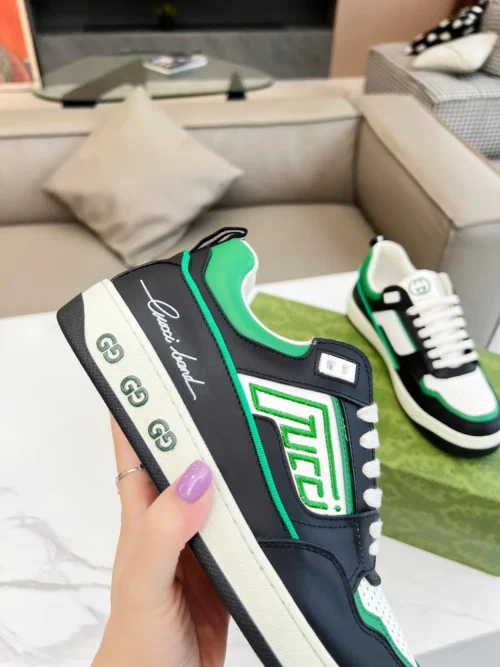 Gucci Off White Leather Sneakers Style 0142