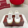 Gucci Ace Brown Leather Sneakers Style 0144