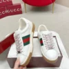 Gucci Ace Brown Leather Sneakers Style 0144