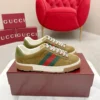 Gucci Ace Brown Leather Sneakers Style 0146