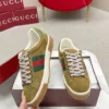 Gucci Ace Brown Leather Sneakers Style 0146