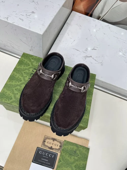 Gucci Leather Slides Style 0154