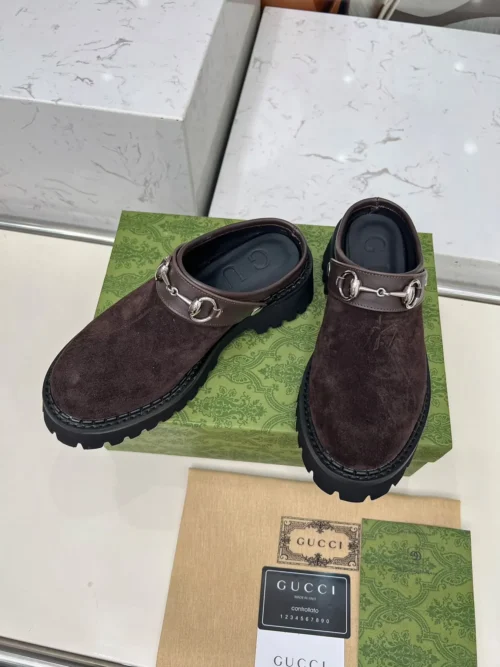 Gucci Leather Slides Style 0154