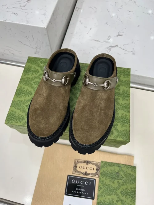 Gucci Leather Slides