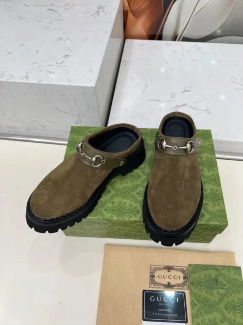 Gucci Leather Slides
