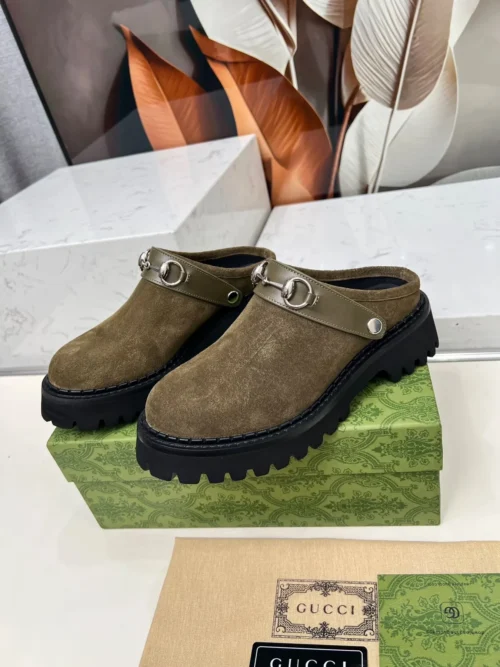 Gucci Leather Slides