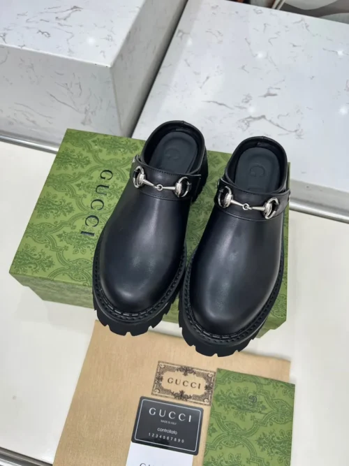 Gucci Leather Slides Style 0156